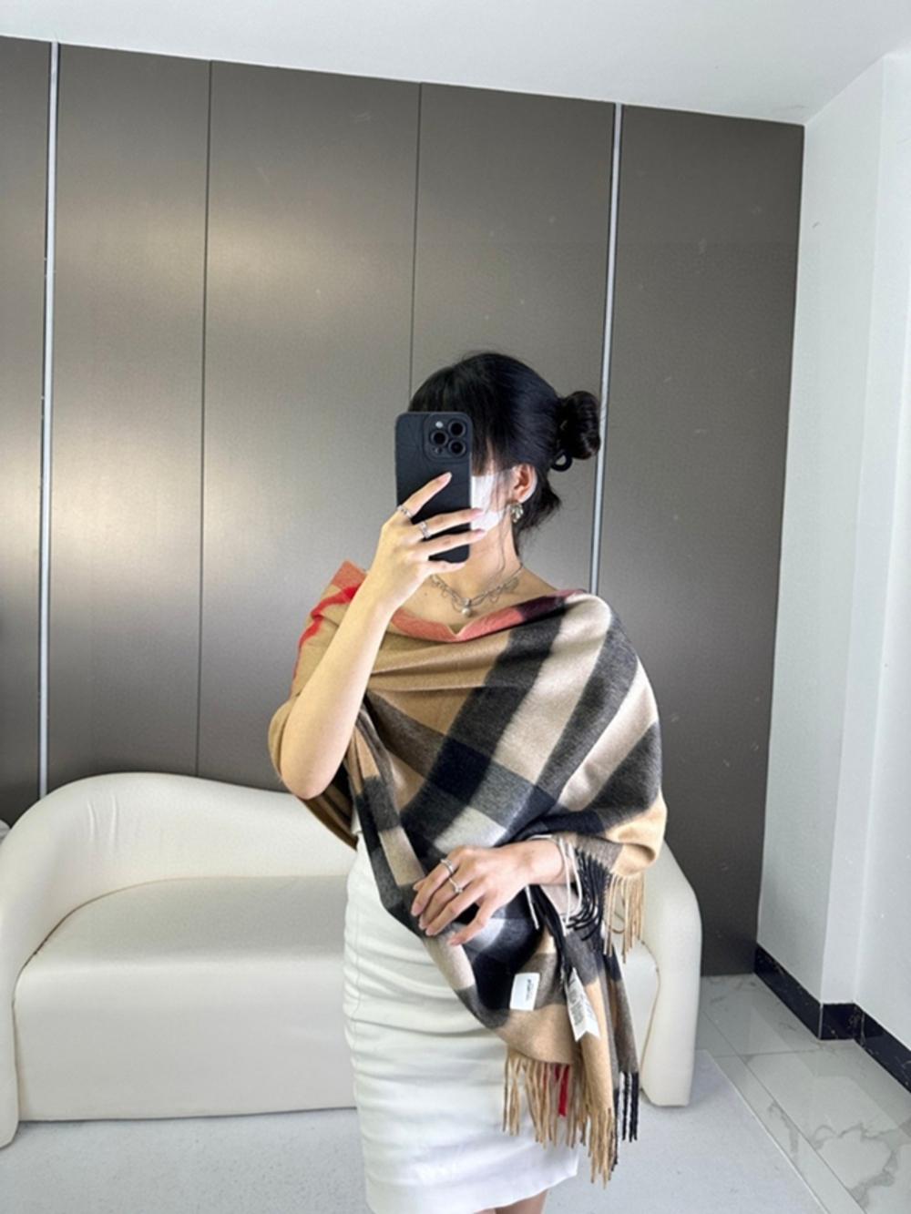 Burberry Vintage Plaid Warm Scarf